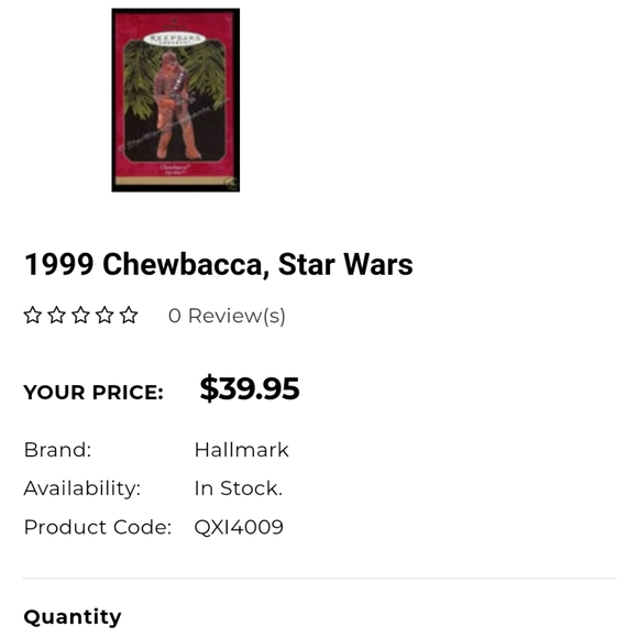 Star Wars Chewbacca Hallmark Ornament - Picture 7 of 7